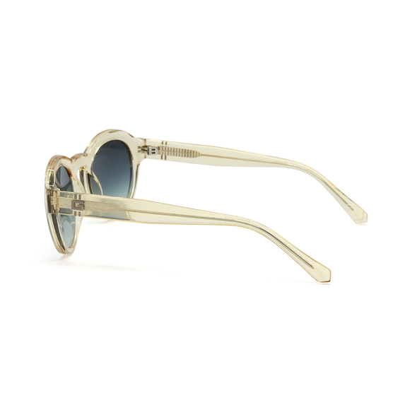 NWT Guess GU00205-39W Yellow Round 49mm Sunglasses